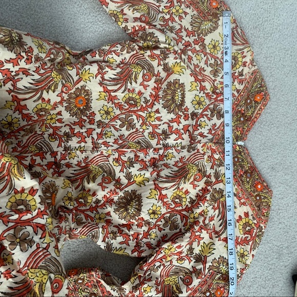 1970s Boho Ramona Rull Hand Block Print Maxi Dress - Picture 11 of 13